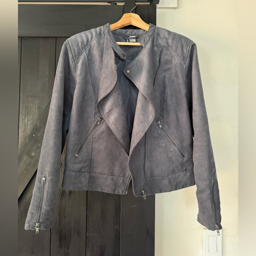 H&M Slate blue light weight jacket